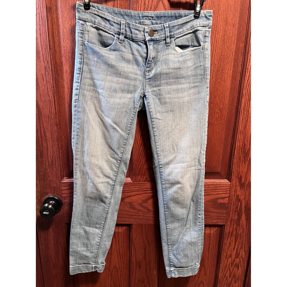 Ann Taylor LOFT Modern Skinny Denim Jeans‎ Light Wash Cuffed Ankle 29